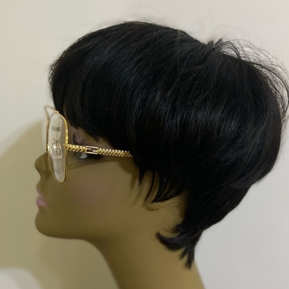 FENDI 57mm aviator oversized gold optical Frames/eyewear main image 10